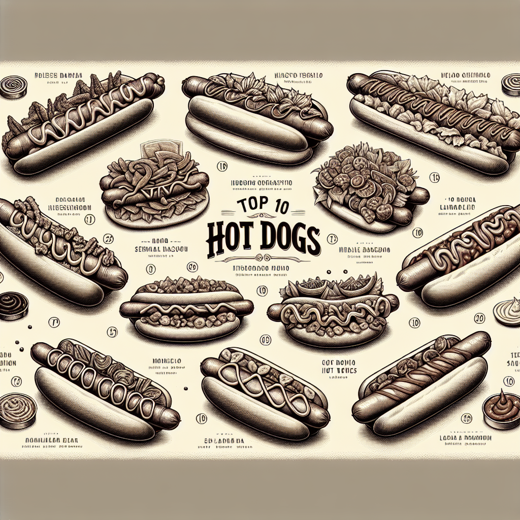 Chili Dog Tex-Mex coberto com queijo e jalapeños, fotografado em mesa de madeira.